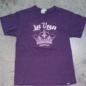 Delta Purple Short Sleeve Tee with Crown Design